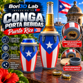 Conga Puerto Rico 3D – Porta Bebidas con Abridor 🇵🇷